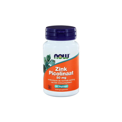 NOW Zink picolinaat 50 mg NOW Zink picolinaat 50 mg afbeelding