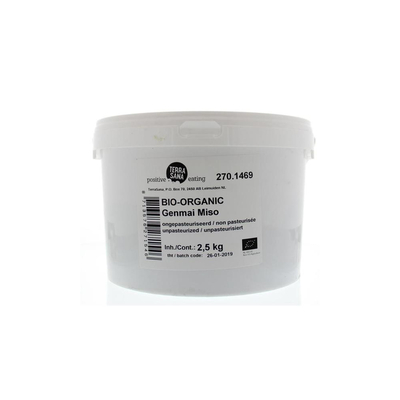 TerraSana Genmai miso ongepasteuriseerd emmer TerraSana Genmai miso ongepasteuriseerd emmer afbeelding