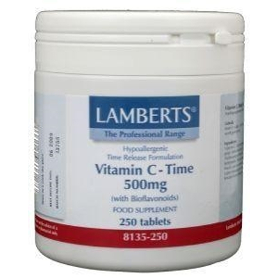 Lamberts Vitamine C 500 time released & bioflavonoiden Lamberts Vitamine C 500 time released & bioflavonoiden afbeelding