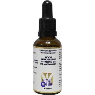Vital Cell Life Vitamin D3 15 mcg drops image