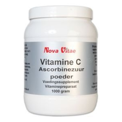 Nova Vitae Vitamine C Poeder Ascorbinezuur Nova Vitae Vitamine C Poeder Ascorbinezuur afbeelding
