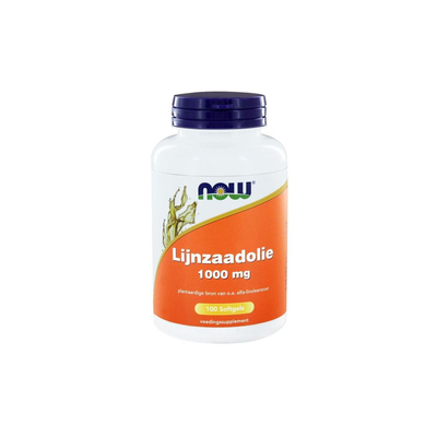 NOW Lijnzaad olie 1000 mg NOW Lijnzaad olie 1000 mg afbeelding