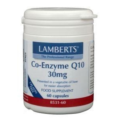 Lamberts Co enzym Q10 30 mg Lamberts Co enzym Q10 30 mg afbeelding