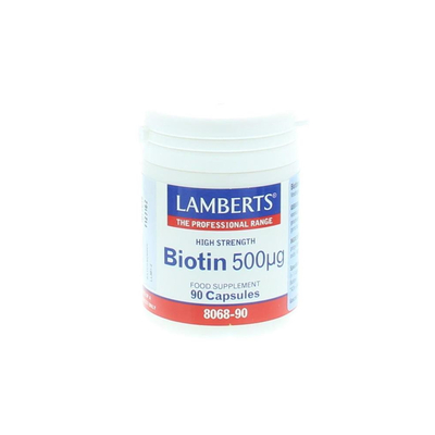 Lamberts Biotin 500 mcg Lamberts Biotin 500 mcg afbeelding