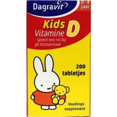 Dagravit Dagravit Kids Vitamine D Tabletjes Dagravit Dagravit Kids Vitamine D Tabletjes afbeelding