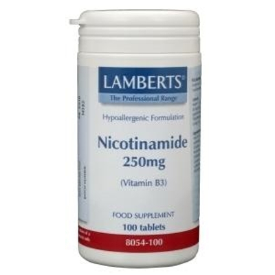 Lamberts Nicotinamide 250 mg Lamberts Nicotinamide 250 mg afbeelding