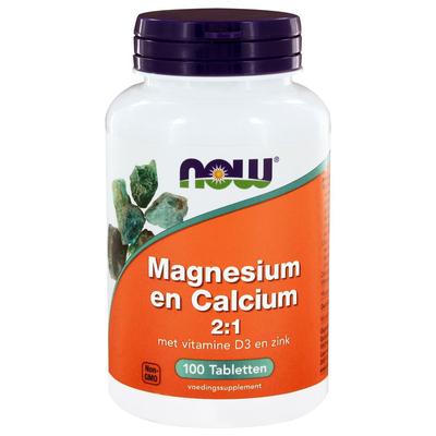 NOW Magnesium & calcium 2:1 NOW Magnesium & calcium 2:1 afbeelding