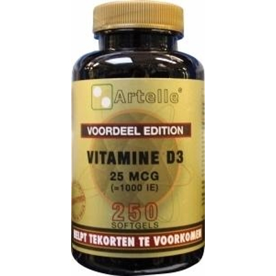 Artelle Vitamin D3 25 mcg Artelle Vitamin D3 25 mcg image