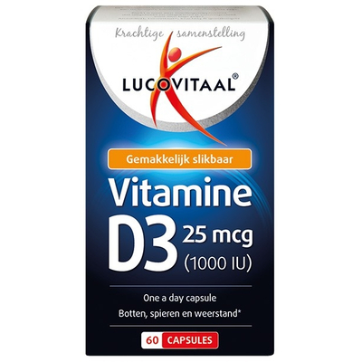 Lucovitaal Vitamine D3 25 mcg Lucovitaal Vitamine D3 25 mcg afbeelding