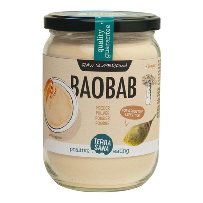 TerraSana RAW baobab poeder in glas TerraSana RAW baobab poeder in glas afbeelding