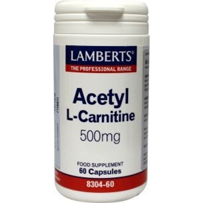 Lamberts Acetyl L-Carnitine 500 mg Lamberts Acetyl L-Carnitine 500 mg afbeelding