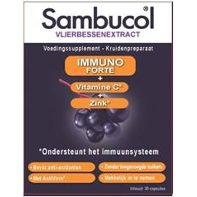Sambucol Sambucol Immuno Forte Capsules Sambucol Sambucol Immuno Forte Capsules afbeelding