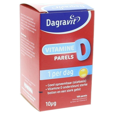 Dagravit Vitamine D pearls 400IU Dagravit Vitamine D pearls 400IU afbeelding