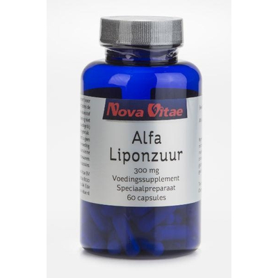 Nova Vitae Alfa liponzuur 300 mg Nova Vitae Alfa liponzuur 300 mg afbeelding