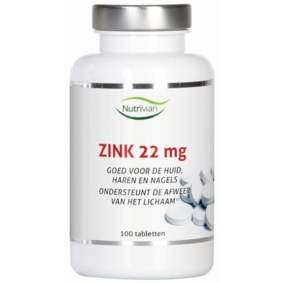 Nutrivian Zink methionine 22 mg Nutrivian Zink methionine 22 mg afbeelding