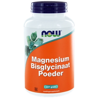 NOW Magnesium Bisglycinaat Poeder NOW Magnesium Bisglycinaat Poeder afbeelding