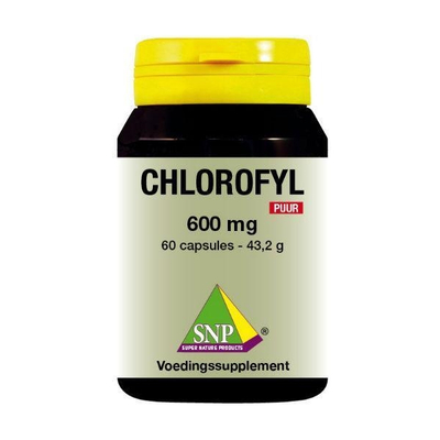SNP Chlorofyl 600 mg puur SNP Chlorofyl 600 mg puur afbeelding