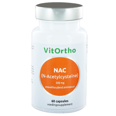 Vitortho NAC N-Acetyl cysteine 500 mg image
