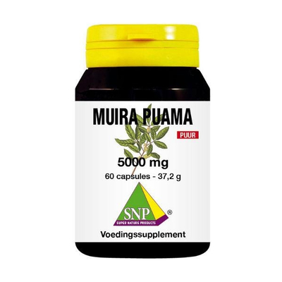 SNP Muira puama 5000 mg puur SNP Muira puama 5000 mg puur afbeelding