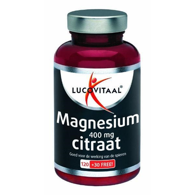 Lucovitaal Magnesium citraat 400 mg Lucovitaal Magnesium citraat 400 mg afbeelding