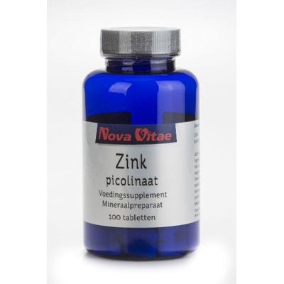 Nova Vitae Zink picolinaat 50 mg Nova Vitae Zink picolinaat 50 mg afbeelding