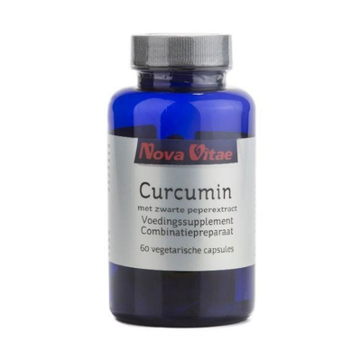 Nova Vitae Curcumin zwarte peper extract Nova Vitae Curcumin zwarte peper extract afbeelding
