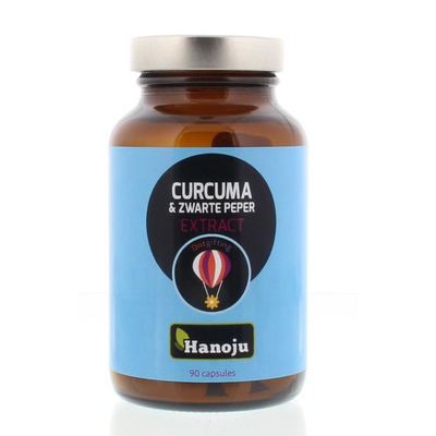 Hanoju Curcuma poeder & zwarte peper extract Hanoju Curcuma poeder & zwarte peper extract afbeelding