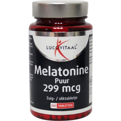 Lucovitaal Melatonine puur 0.299 mg afbeelding