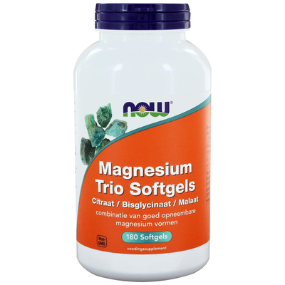 NOW Magnesium trio softgels NOW Magnesium trio softgels afbeelding