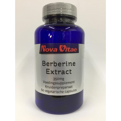 Nova Vitae Berberine HCI extract 350 mg Nova Vitae Berberine HCI extract 350 mg afbeelding