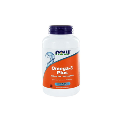 NOW Omega-3 Plus 360 mg EPA 240 mg DHA NOW Omega-3 Plus 360 mg EPA 240 mg DHA afbeelding