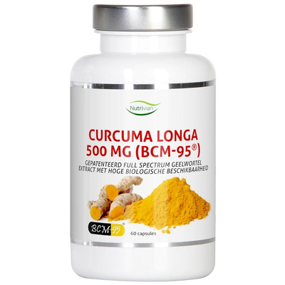 Nutrivian Curcuma longa 500 mg bcm95 afbeelding