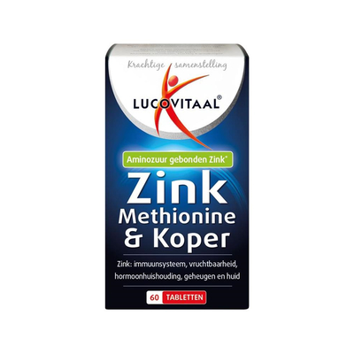 Lucovitaal Zink methionine & koper Lucovitaal Zink methionine & koper afbeelding