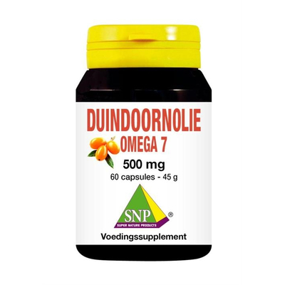 SNP Duindoorn olie omega 7 500 mg SNP Duindoorn olie omega 7 500 mg afbeelding