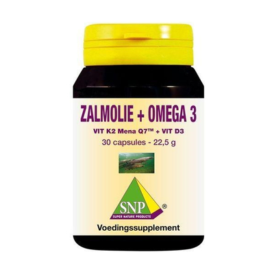 SNP Zalmolie & vit. K2 mena Q7 & vit. D3 & vit. E afbeelding