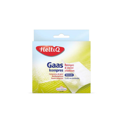 Heltiq Gaaskompres 8.5 x 5 cm zestientje afbeelding