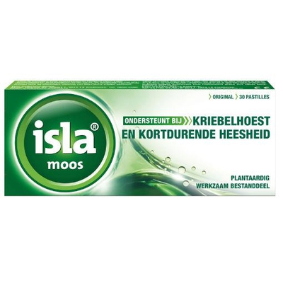 Isla Moos keelpastille Isla Moos keelpastille afbeelding