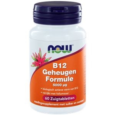 NOW Vitamine B12 geheugenformule 5000 mcg NOW Vitamine B12 geheugenformule 5000 mcg afbeelding