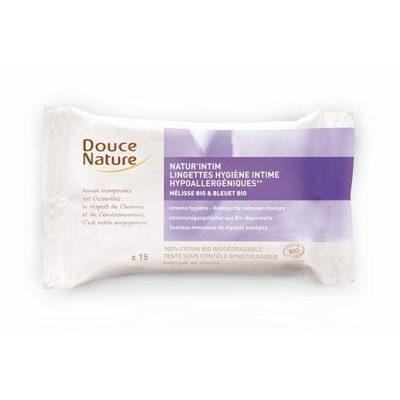 Douce Nature Intimhygienetücher aus Bio-Baumwolle Douce Nature Intimhygienetücher aus Bio-Baumwolle Abbildung