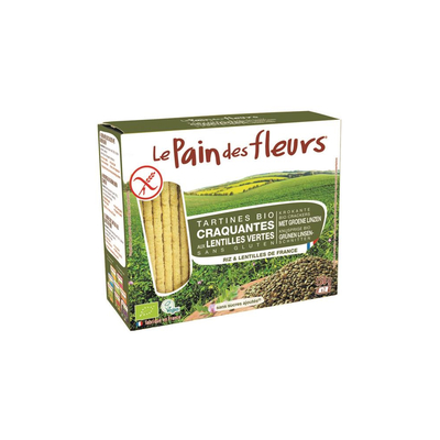 Pain Des Fleurs Crackers groene linzen Pain Des Fleurs Crackers groene linzen afbeelding