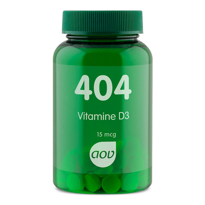 AOV Voedingssupplementen 404/405 Vitamin D3 15 mcg (600 IE) AOV Voedingssupplementen 404/405 Vitamin D3 15 mcg (600 IE) Abbildung