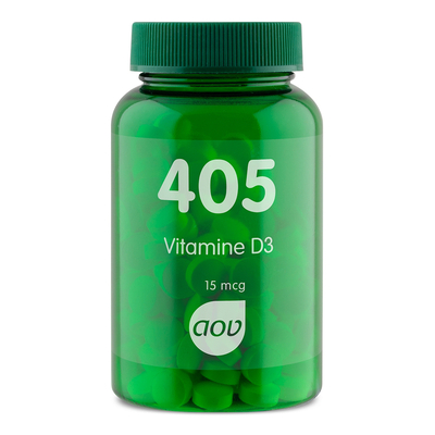 AOV Voedingssupplementen 404/405 Vitamin D3 15 mcg (600 IE) AOV Voedingssupplementen 404/405 Vitamin D3 15 mcg (600 IE) Abbildung