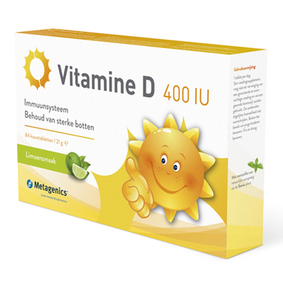 Metagenics Vitamine D3 400IU Metagenics Vitamine D3 400IU afbeelding