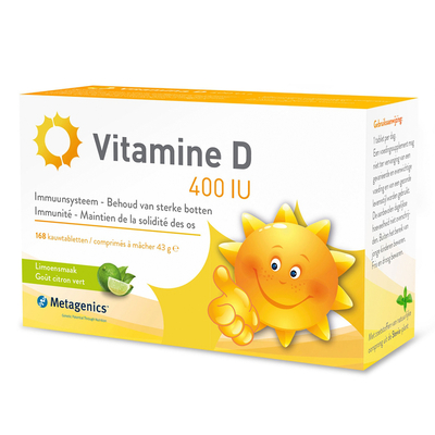 Metagenics Vitamine D3 400IU Metagenics Vitamine D3 400IU afbeelding