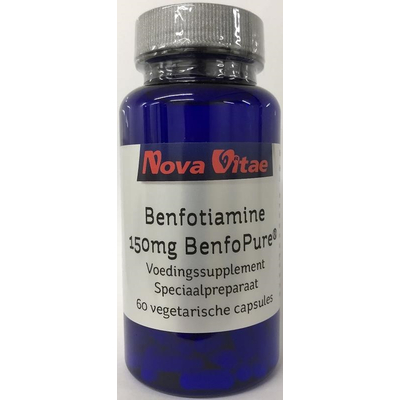 Nova Vitae Benfopure Benfotiamine 150mg Nova Vitae Benfopure Benfotiamine 150mg afbeelding