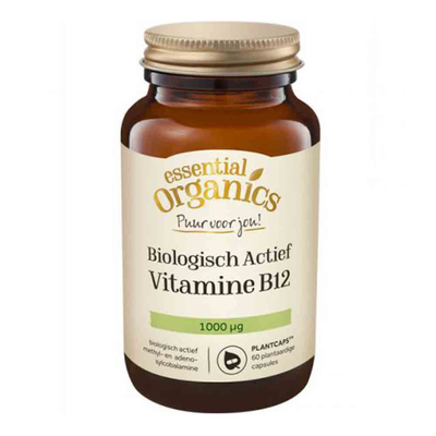 Essential Organics Puur Biologisch Actief Vitamine B12 Essential Organics Puur Biologisch Actief Vitamine B12 afbeelding