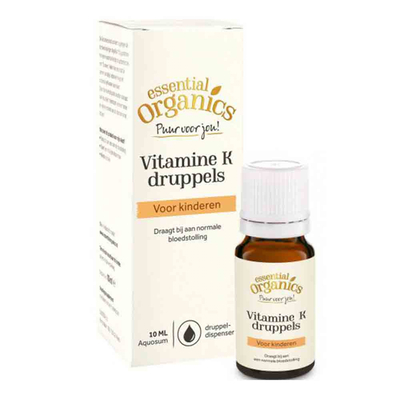 Essential Organics Puur Vitamine K druppels Essential Organics Puur Vitamine K druppels afbeelding