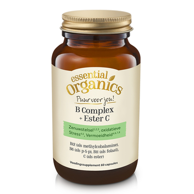 Essential Organics Puur B-complex + Ester C Essential Organics Puur B-complex + Ester C afbeelding