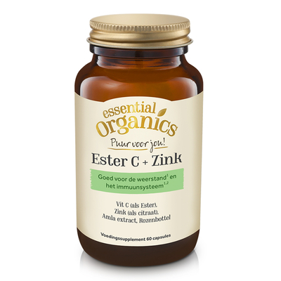 Essential Organics Puur Ester C + Zink Essential Organics Puur Ester C + Zink afbeelding