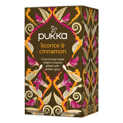 Pukka Pukka Licorice & Cinnamon Süßholz- und Zimttee Abbildung